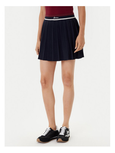 Guess Плисирана пола V5BD02 Z1152 Тъмносин Regular Fit