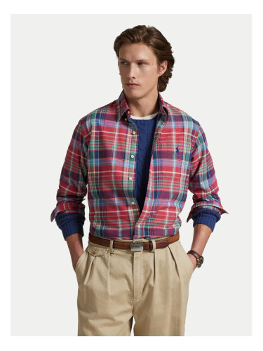 Polo Ralph Lauren Риза 710P00629002 Червен Custom Fit