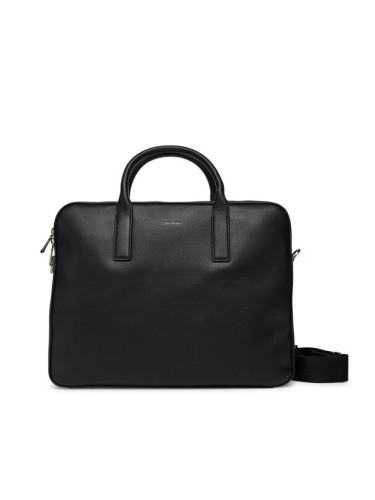 Calvin Klein Чанта за лаптоп Raised Commuter LV04D3157G Черен