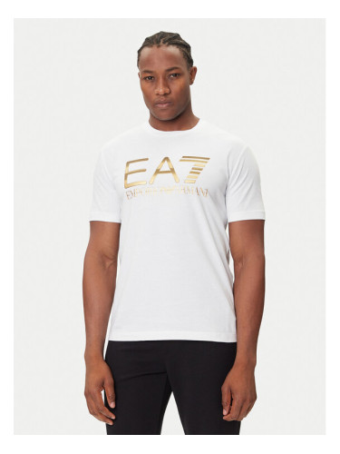 EA7 Emporio Armani Тишърт 7M001189 AF17789 U0002 Бял Regular Fit
