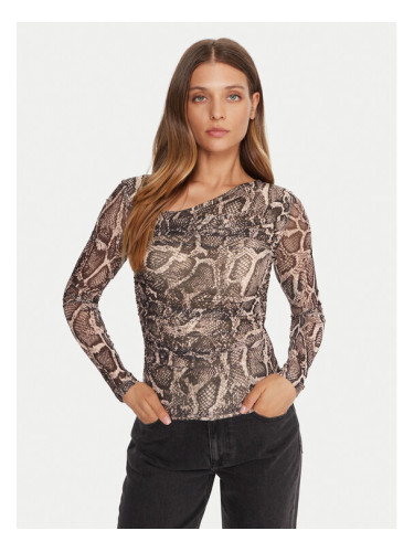 Guess Блуза W5BP32 KCZC2 Бежов Slim Fit