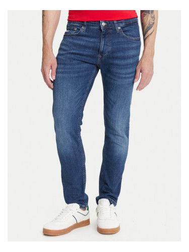 Tommy Jeans Дънки Austin DM0DM21891 Тъмносин Slim Fit