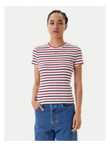 Tommy Jeans Тишърт Essential DW0DW17383 Цветен Slim Fit