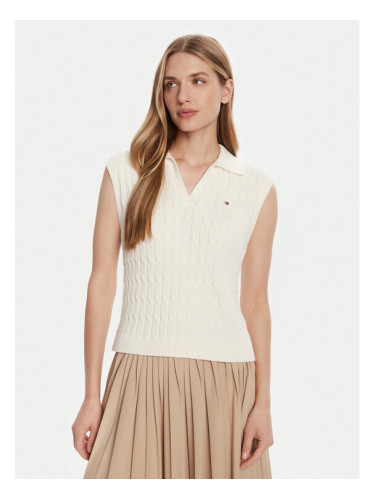 Tommy Hilfiger Пуловер WW0WW45655 Екрю Regular Fit