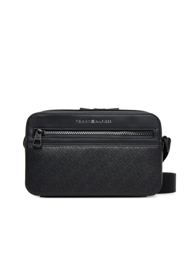 Tommy Hilfiger Мъжка чантичка Th Monogram Ew Reporter AM0AM13837 Черен