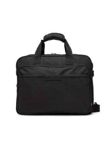 Tommy Hilfiger Чанта за лаптоп Th Repreve Computer Bag AM0AM13466 Черен
