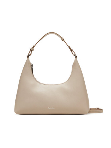 Calvin Klein Дамска чанта Foil Logo Conv Shou?Lder Bag LV04F3272G Бежов