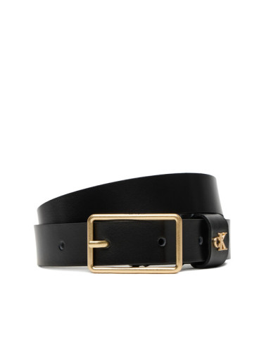 Calvin Klein Дамски колан Square Buckle Ck Loop 25Mm LV04F7050G Черен