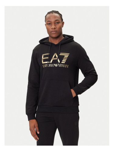 EA7 Emporio Armani Суитшърт 7M001190 AF17787 UC001 Черен Regular Fit
