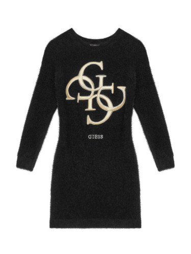 Guess Плетена рокля J5BK08 Z0720 Черен Regular Fit