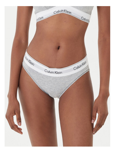 Calvin Klein Underwear Класически дамски бикини LV00QF8520 Сив