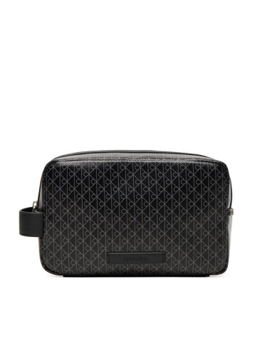 Calvin Klein Несесер Coated Dopp Kit LV04D1082G Черен