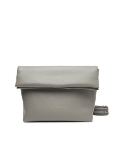 Tommy Hilfiger Дамска чанта Th Logotape Med Crossover AW0AW17692 Сив