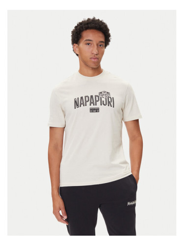 Napapijri Тишърт S-Funes Ss NP0A88UA Бежов Regular Fit