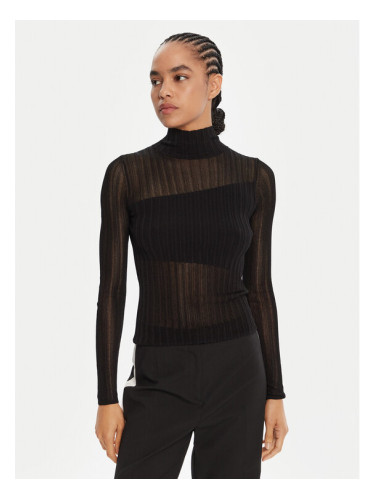 HUGO Пуловер Siclamino 50542650 Черен Slim Fit