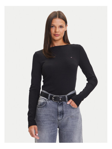 Tommy Hilfiger Блуза WW0WW47309 Черен Slim Fit