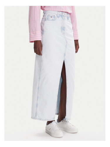 Tommy Jeans Дънкова пола Claire DW0DW21069 Син Regular Fit