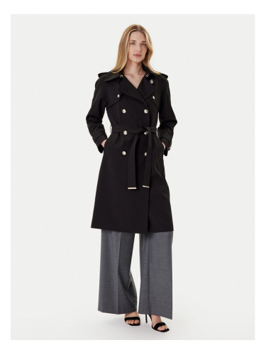 Morgan Тренч 242-GTRENCH Черен Regular Fit