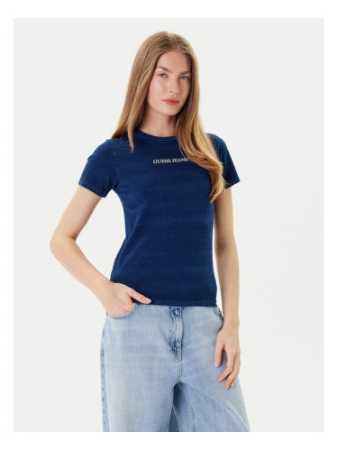 Guess Jeans Тишърт W5GI41 KCTL1 Тъмносин Slim Fit