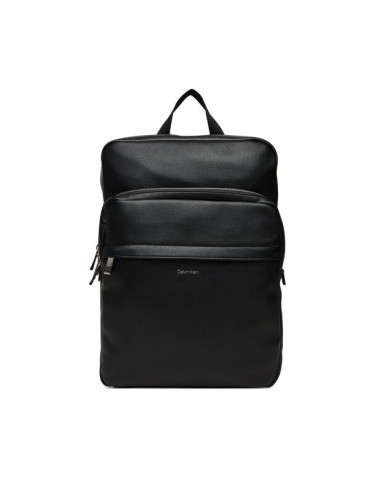 Calvin Klein Раница Raised Slim Square Backpack LV04D3156G Черен