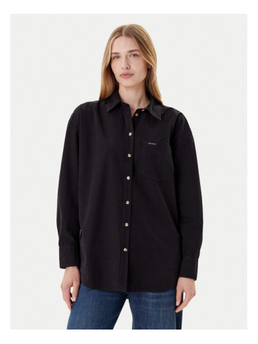 Guess Jeans Риза W4YH22 WGCF1 Черен Relaxed Fit