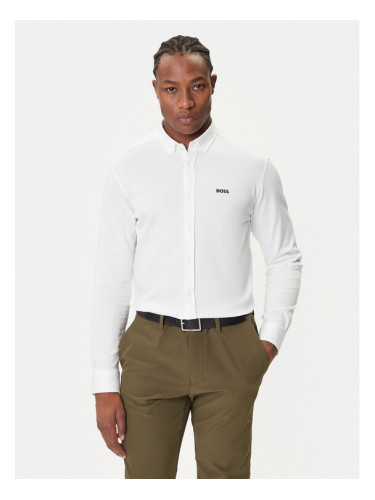 BOSS Риза B_Motion 50544795 Бял Regular Fit
