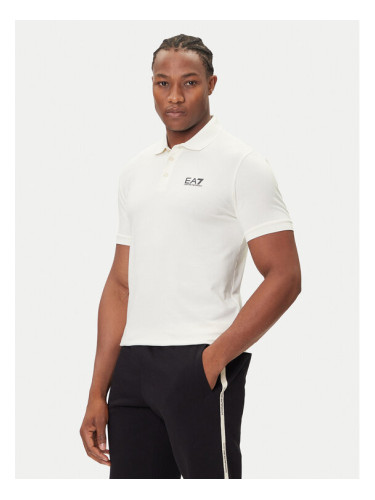 EA7 Emporio Armani Тениска с яка и копчета 8NPF14 PJVQZ U1105 Бежов Regular Fit