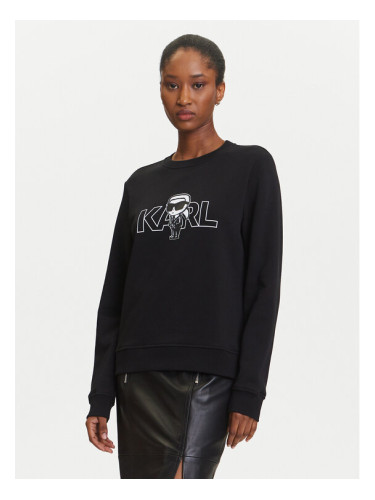 KARL LAGERFELD Суитшърт A3W20056 Черен Regular Fit
