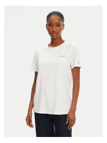 Tommy Hilfiger Тишърт 1985 WW0WW37877 Бял Regular Fit