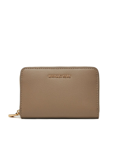 MICHAEL Michael Kors Портфейл Jet Set Small Leather 32F4GJ6D0L Бежов