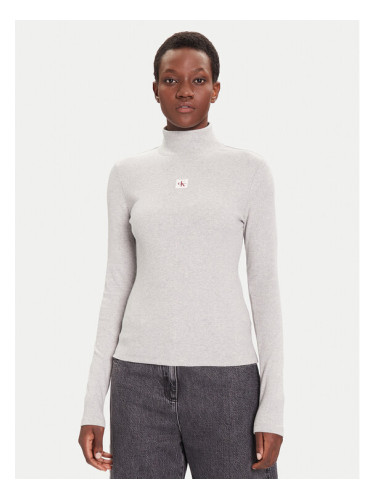 Calvin Klein Jeans Поло LV047D203G Сив Slim Fit