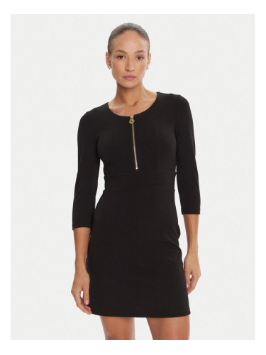 Rinascimento Коктейлна рокля CFC0125584003 Черен Slim Fit