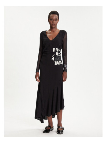 Desigual Ежедневна рокля Posinew 25WWVW26 Черен Slim Fit