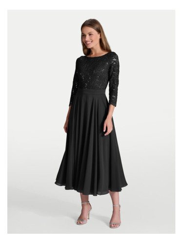 Swing Коктейлна рокля 77761710 Черен Regular Fit