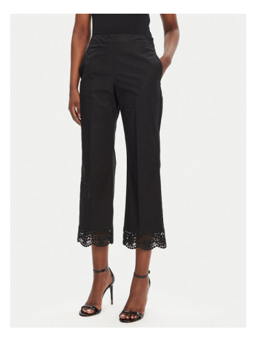 TWINSET Текстилни панталони 251TT2094 Черен Straight Fit