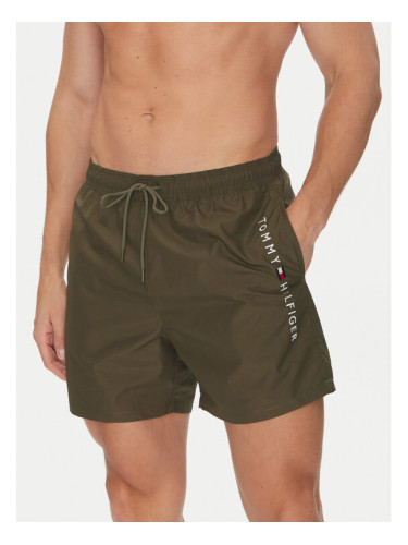 Tommy Hilfiger Плувни шорти UM0UM03258 Зелен Regular Fit