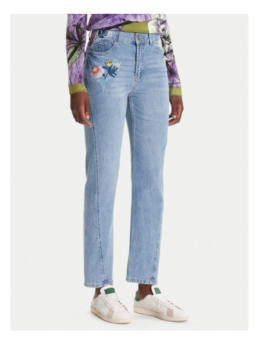 Desigual Дънки Sunflower 25WWDD23 Син Straight Fit