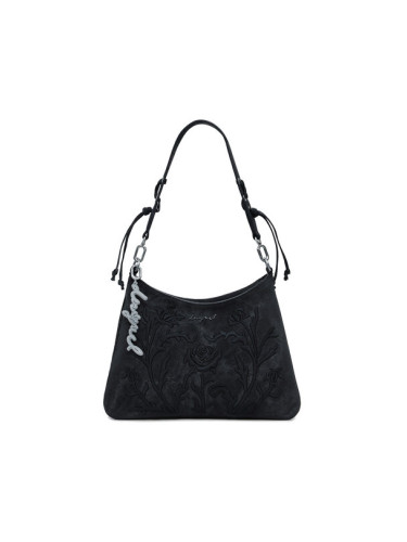 Desigual Дамска чанта Romeo Floral Total Bl 25WAXP40 Черен