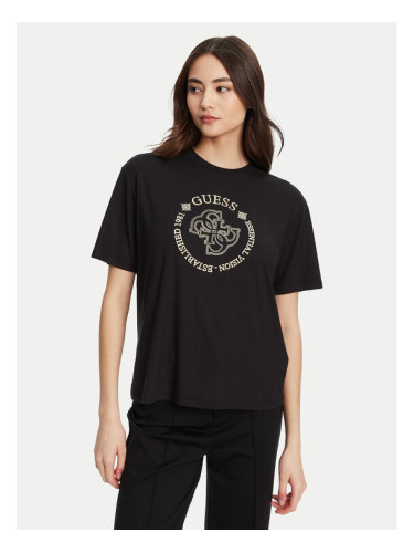 Guess Тишърт V5YI05 KCOA2 Черен Regular Fit