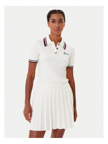 Guess Пуловер V5BP04 Z1152 Бял Regular Fit