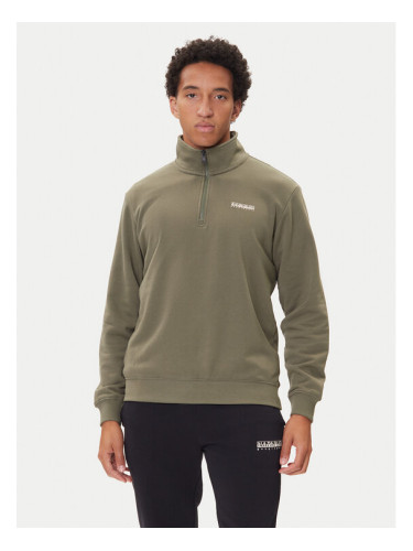 Napapijri Суитшърт B-Small Box Hz NP0A88TO Зелен Relaxed Fit