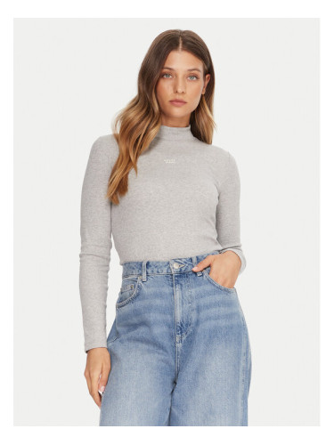 Guess Jeans Поло W5BP23 KA0H1 Сив Slim Fit