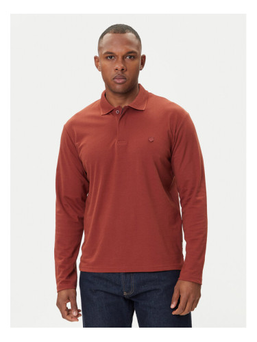 Jack & Jones Тениска с яка и копчета Crodney 12259645 Кафяв Regular Fit