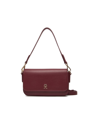 Tommy Hilfiger Дамска чанта Th Icon Conv AW0AW17677 Бордо