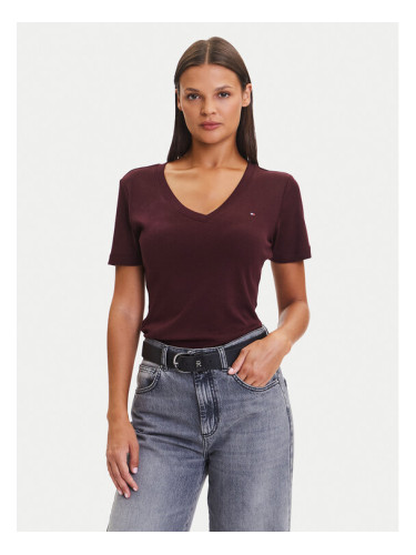 Tommy Hilfiger Тишърт New Cody WW0WW40584 Бордо Slim Fit