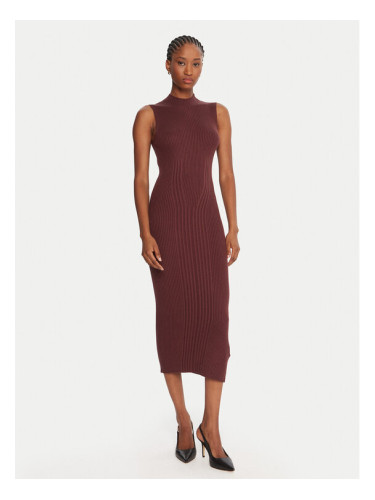 Guess Плетена рокля W5BK23 Z3OW2 Кафяв Slim Fit