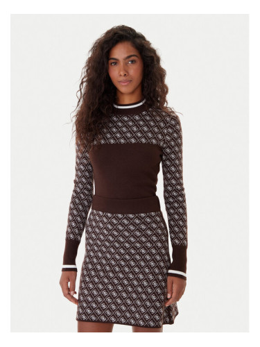 Guess Пуловер W5BR24 Z3JD2 Кафяв Slim Fit