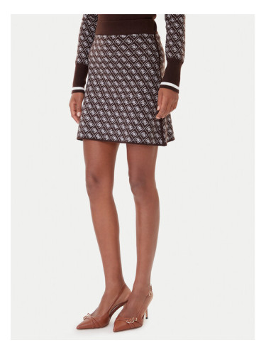 Guess Пола тип молив W5BD81 Z3JD2 Кафяв Slim Fit