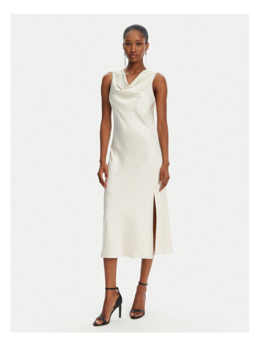 Patrizia Pepe Коктейлна рокля 2A2878/A563-B823 Екрю Regular Fit