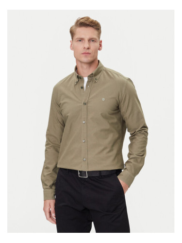 BOSS Риза H-Roan 50544917 Зелен Slim Fit